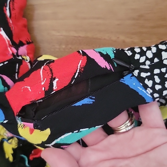 RIXO x Target Floral Off The Shoulder Puff Sleeve Dress 2 - Picture 6 of 10